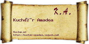 Kuchár Amadea névjegykártya